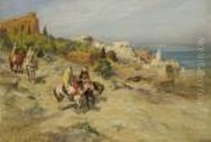 Horsemen On A Coastal Path, Algiers