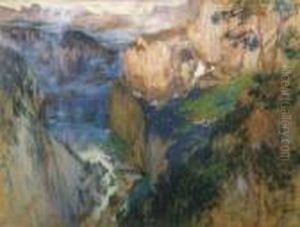 Rocky Landscape by Frederick Arthur Bridgman