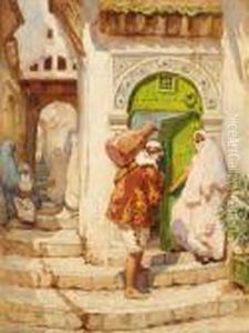 The Water Carrier by Frederick Arthur Bridgman