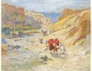 Caravane Au Bord De L'oued . Caravane Au Bord De L'oued .