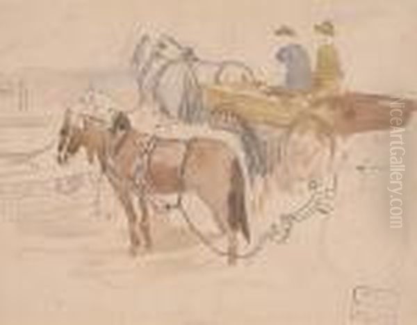 Horses With Carriage - view 1