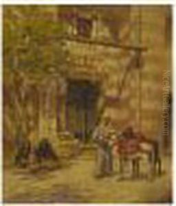 Entrance To A Mosque by Frederick Arthur Bridgman