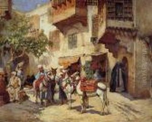 Signed F.a. Bridgman, L.l. by Frederick Arthur Bridgman