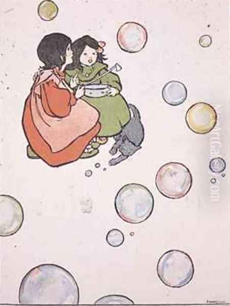Blowing Bubbles illustrated childrens book - view 1