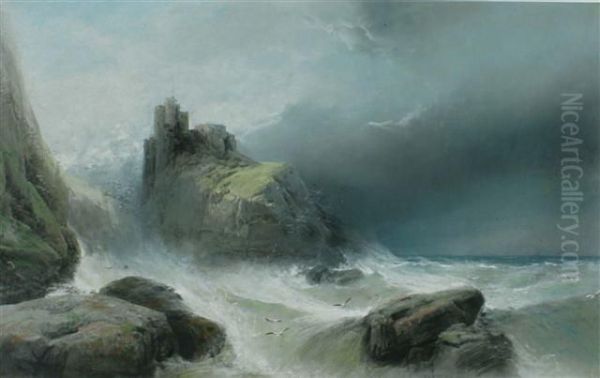 'fast Castle, Berwickshire' - view 1