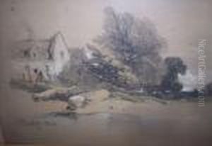 The Old Cottage by Henry Bright