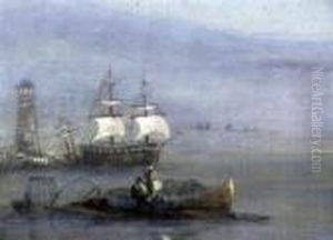 Shipping Along The Coast by Henry Bright