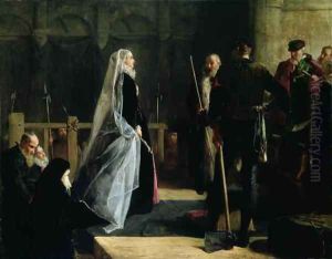 Execution of Mary 1542-87 Queen of Scots by Robert Herdman