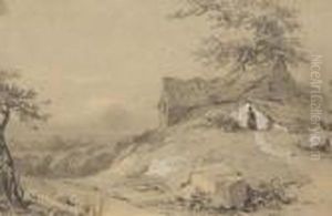 Landscape With Stone Cottage Landscape With Stone Cottage