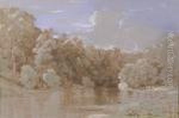Lake Scene, Wyborne Park, Devon - view 1