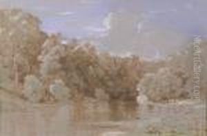 Lake Scene, Wyborne Park, Devon