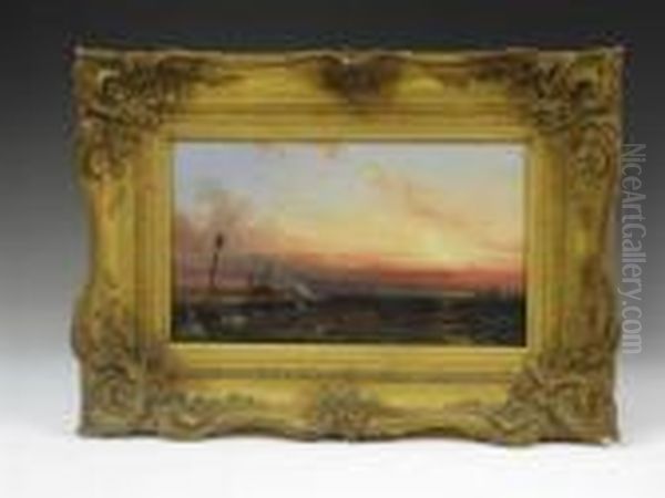 A Coastal View At Sunset - view 1