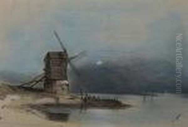 Windmill By Moonlight - view 1