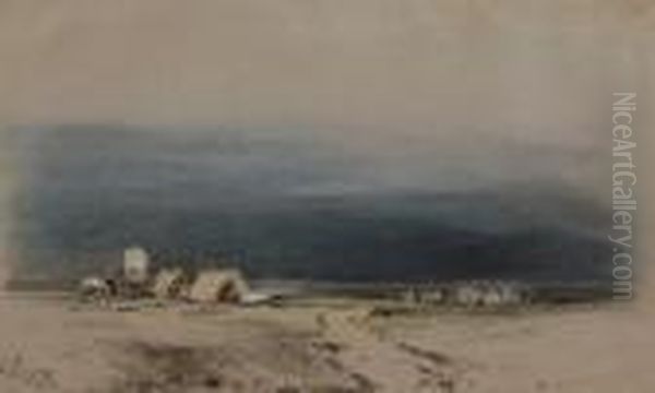 Gypsy Encampment On Marshes - view 1