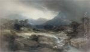 A Mountain Stream by Henry Bright