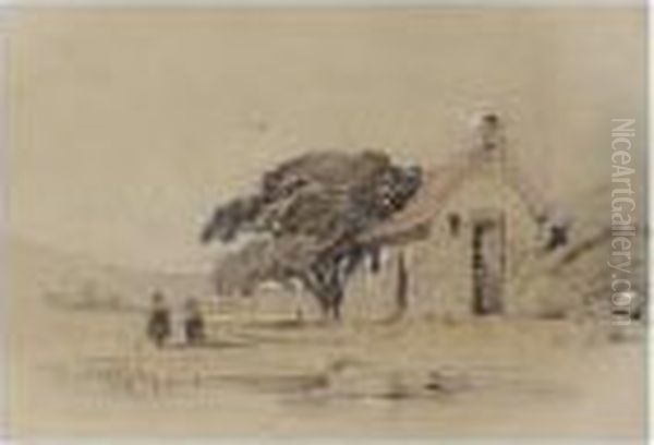 Seascape; Cottage Scene - view 1
