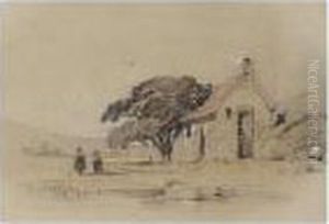 Seascape; Cottage Scene Seascape; Cottage Scene