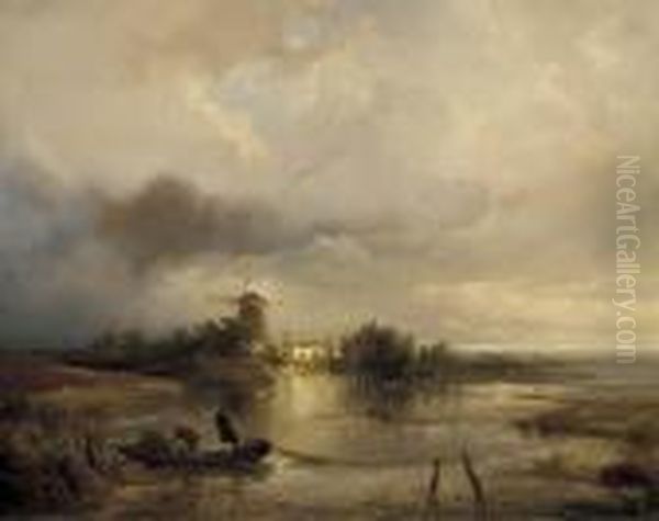 A Windmill In An Extensive Landscape - view 1