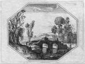 Flusslandschaft Mit Kleiner Brucke by Paul Bril