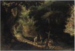 Paesaggio Con Il Riposo Durante La Fuga In Egitto by Paul Bril