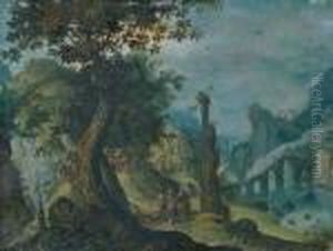 Phantastische Landschaft Mit Christus Und
Den Emmausjungern. Phantastische Landschaft Mit Christus Und
Den Emmausjungern.