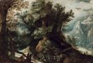 Paesaggio Con Cacciatore by Paul Bril