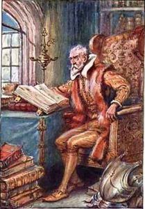 He passed his time in reading books of knight errantry by Paul Hardy
