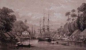 Sarawak HMS Dido by George Hawkins