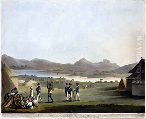 The Royal Artillery Encampment Arcot - view 1