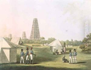 A View from the Royal Artillery Encampment Conjeveram by Hunter, Lieutenant James