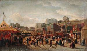 A Fair Place Saint Pierre Montmartre in 1861 by Hubert