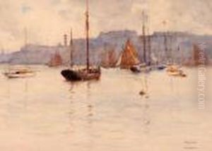 In Plymouth Sound by Arthur John Trevor Briscoe