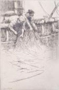 Overhauling Thetrawl by Arthur John Trevor Briscoe
