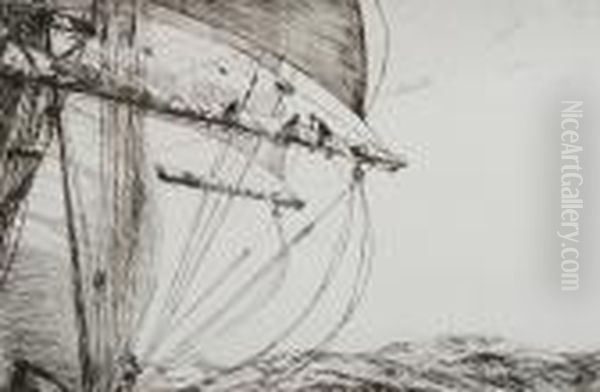'furling The Foresail' 1924 - view 1