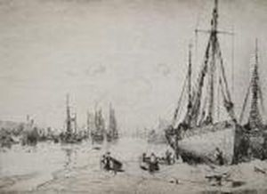 'low Tide - Brixham' 1927