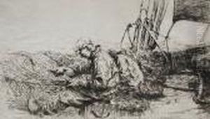 'mending The Trawl' 1926 'mending The Trawl' 1926