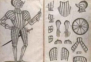 Suit of armour for Sir Henry Lee from An Elizabethan Armourers Album by Jacobe Halder