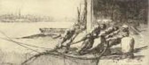Mooring Her by Arthur John Trevor Briscoe