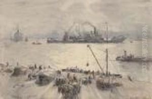 Quays, Rotterdam by Arthur John Trevor Briscoe
