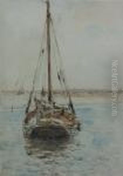 Fishing Boat At Anchor. - view 1