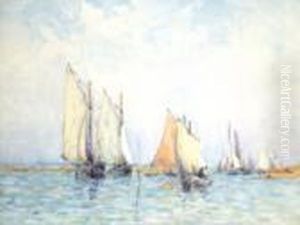 Sunday Sailing, Chichester Harbour by Arthur John Trevor Briscoe