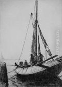 Dutch Eel Boat (hurst 303) by Arthur John Trevor Briscoe