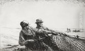The Salmon Fishers (hurst 319) by Arthur John Trevor Briscoe