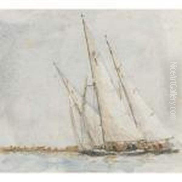 Studies Of Sailboats: Three Works - view 1