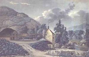 Coal Works a view near Neath in Glamorganshire South Wales by John Hassell