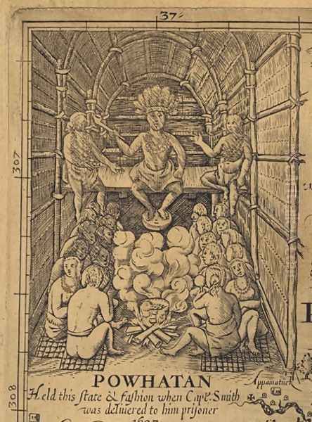 Powhatan and his Court - view 1
