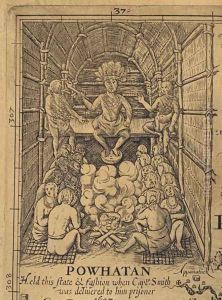 Powhatan and his Court by William Brassey Hole