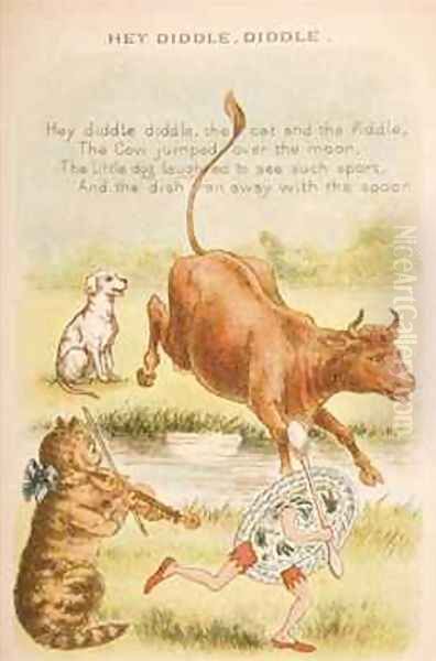 Hey Diddle Diddle from Old Mother Gooses Rhymes and Tales - view 1