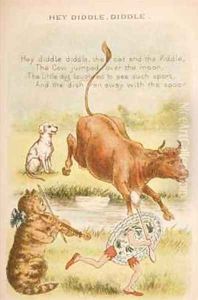 Hey Diddle Diddle from Old Mother Gooses Rhymes and Tales by Constance Haslewood