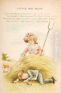 Little Boy Blue from Old Mother Gooses Rhymes and Tales by Constance Haslewood